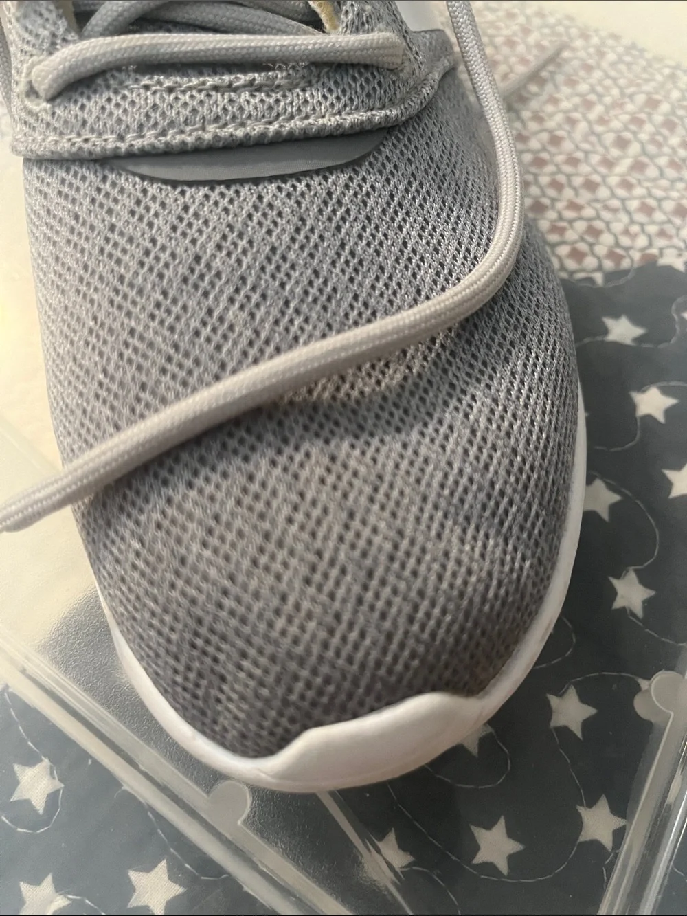 adidas Women’s Gray Mesh Athletic Sneakers